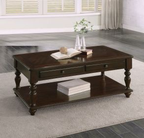 Modern Traditional Style Cocktail Table Lift Top Storage Shelf Espresso Finish Living Room Furniture 1pc