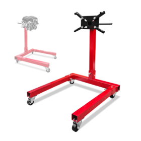 Engine Stand 1250LBS Capacity, 360 Degree Rotating Engine Run Stand With 4-Casters, Heavy Duty Motorcycle Engine Stand For Auto Repair, Vehicle M (Color: Red)