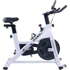 Stationary Bikes For Home Spin Indoor Exercise Bike With LCD Monitor And Comfortable Seat Cushion For Home Gym Cardio Fitness Training (Option: Color White)