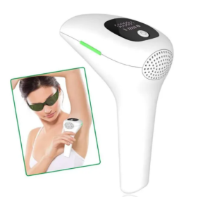 Professional Laser Epilator IPL Hair Removal Body Bikini Leg Depilatory Devic 900,000 Flashes 5 Levels Epilator Painless Electric Epilator Machin (Color: White)