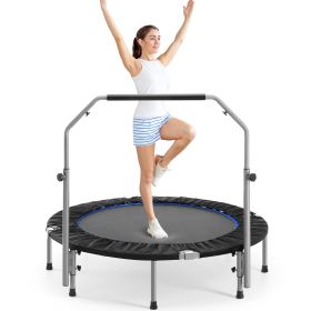 40-48  Foldable Mini Trampoline For Adults,Trampoline For Adults With Adjustable Bar (Option: 40inch)