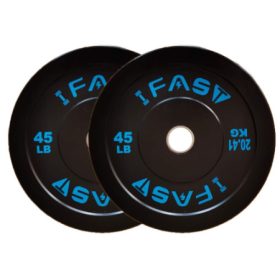 Olympic Bumper Weight Plates, Rubber Plate With 2-Inch Steel Insert Rubberized Weightlifting Barbell Plates 45LB, Pairs Or Sets (Color: Black)